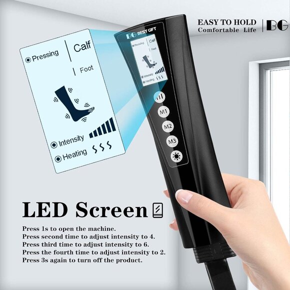 Foot and Leg Massager with Heat, Best Gifts for Mom, Dad, Women, Men and Elders - Picture 2 of 7